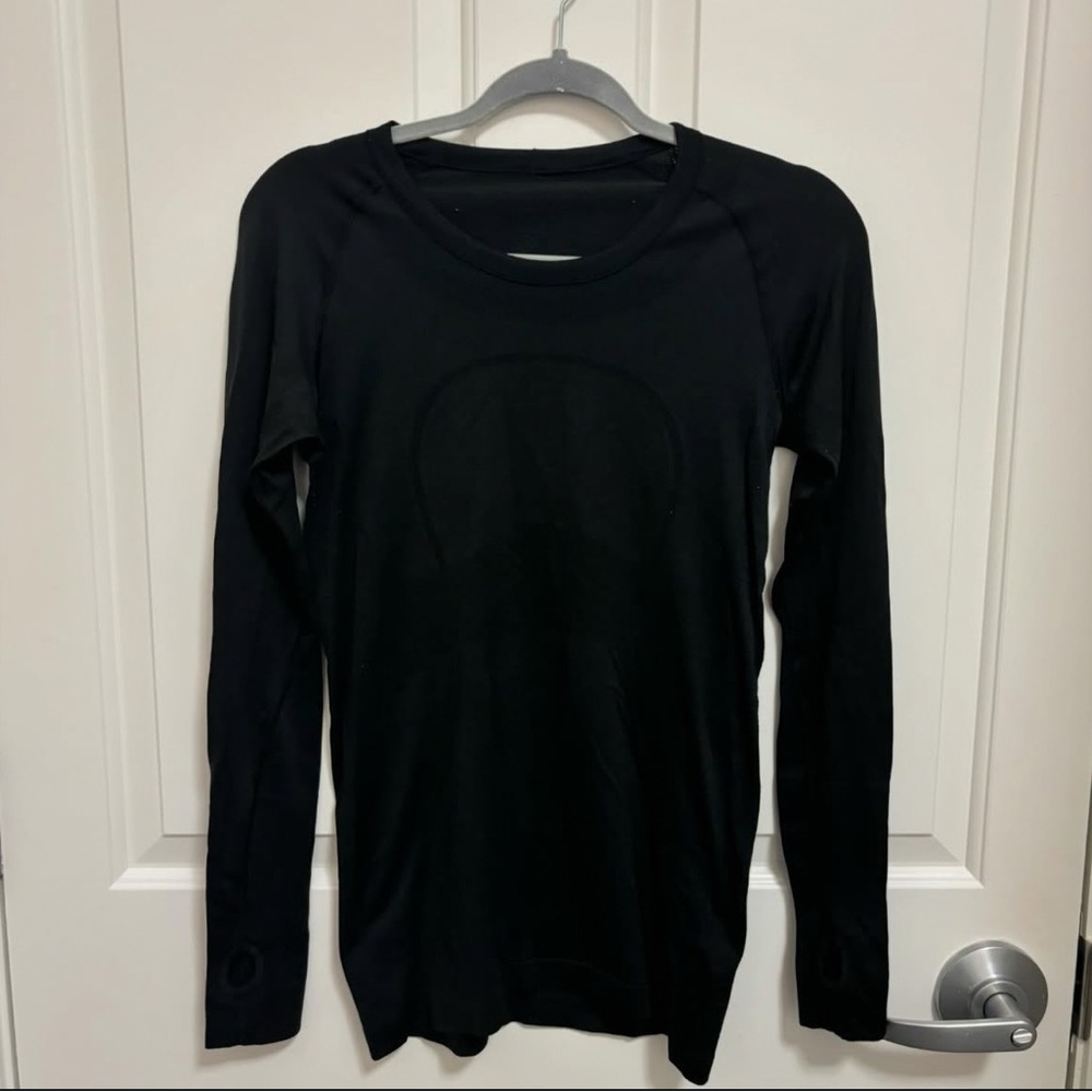 lululemon Black Long Sleeve Tee, size 8